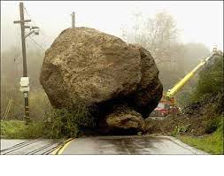 Boulders of different sizes will be falling in mountainous areas during the long severe shaking.