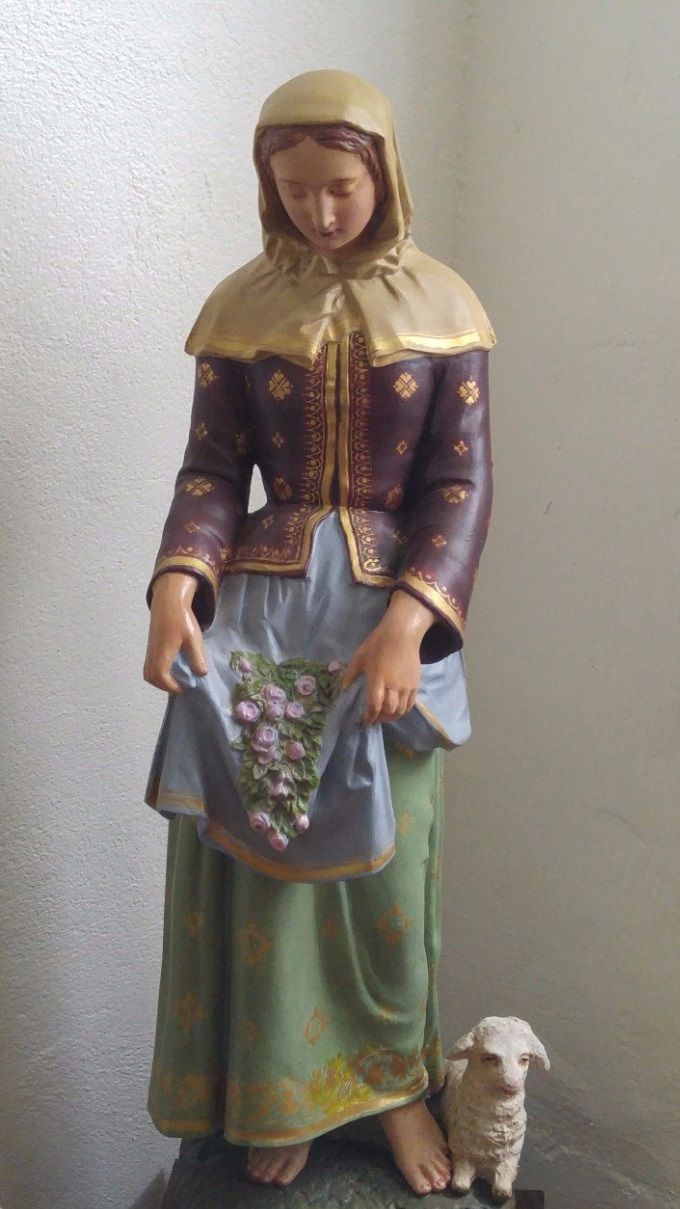 St. Germaine statue in Marie-Julie Jahenny's bedroom in the Shrine of the Cross.