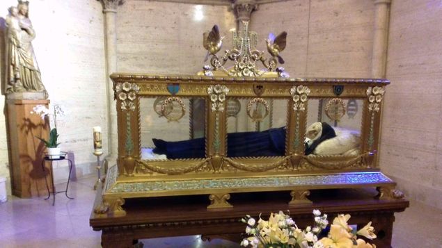 Looking fresh, as if she were asleep, Saint Bernadette's incorrupt body is venerated by many pilgrims. Since she was a Papal Zouave, we petitioned her to help the Papacy in its exile and the prophesied Papal Restoration.