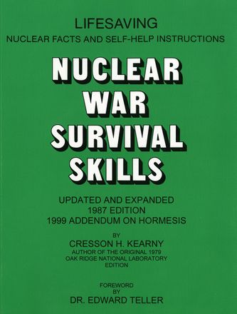 Cresson Kearny had real families spend a few days in his expedient nuclear shelters.

At the time of writing this book he said the US government was spending 15 cents per citizen for nuclear survival equipment, while the Swiss government was spending $5.50 per citizen.

The author developed a radiation meter using unwaxed dental floss and the material inside drywall (found in the walls of most homes).

His extensive research helped Bruce Clayton write his book (above).

This book is a MUST HAVE.  

Cresson Kearney is a modern-day hero and he deserves national recognition for the work he has done to prepare Americans to survive a nuclear war.